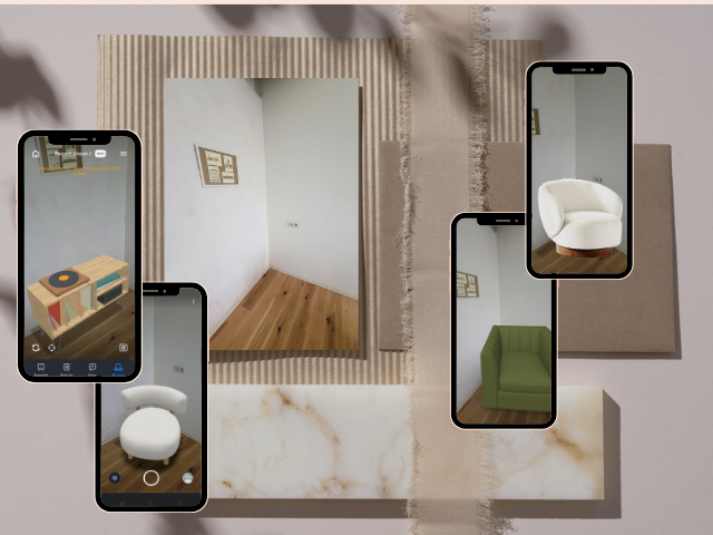 Web AR Furniture in Room Preview